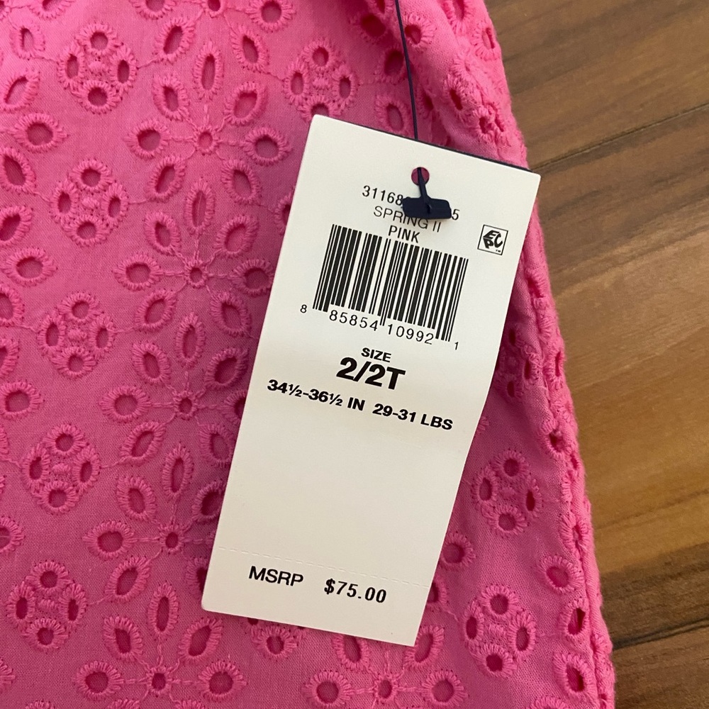 NWT Ralph Lauren Polo Toddler Girls Dress in Pink Size 2T - Picture 5 of 7